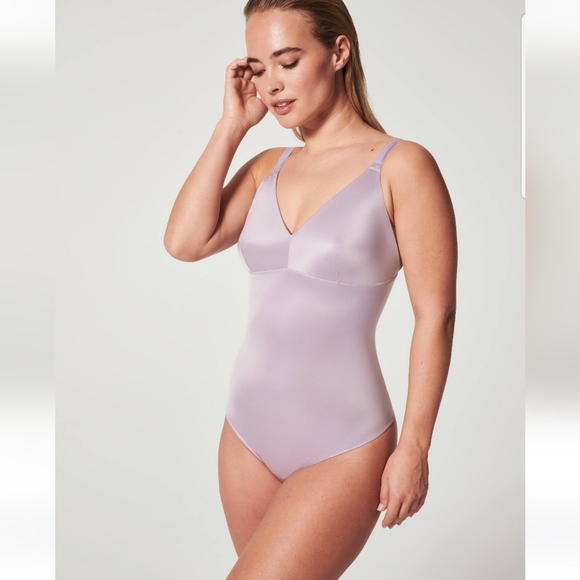NEW! SPANX Satin Shaping Thong BodySuit sz 3x NWT 12.13